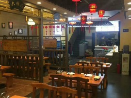 西安特色中餐厅中式餐饮桌椅